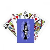Black Animal Fish Outline Natural Poker Playing Magic Card Fun Board Game