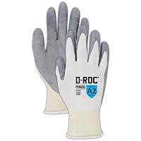 MAGID General Purpose Level A2 Cut Resistant Work Gloves, 12 PR, Dry Grip, Polyurethane Coated, Size 7/S, Silicone Free, Reusable, 13-Gauge HPPE (SD250)