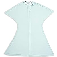 SleepingBaby Zipadee-Zip Cozy Transition Swaddle - with Zipper, Polyester, Spandex - Roomy Baby Wearable Blanket for Easy Diaper Changes - Classic Mint, Small (4-8 Month)