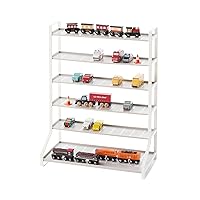 Parking Garage Home Train Hotwheels Model Car Display | Kids Steel | Toy Storage, One Size, White