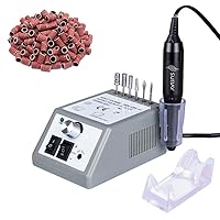 Electric Nail Drill Machine, 20000RPM Professional Nail Drill, Gel Nails,Manicure Pedicure Polishing Shape,Acrylic Nail Tools for Home and Salon Use, Grey