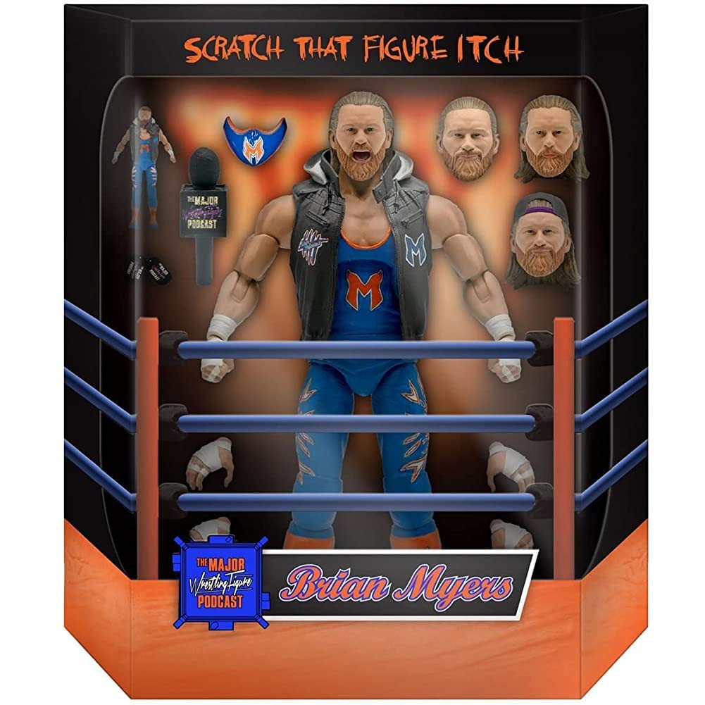 Super7 Major Wrestling Podcast Ultimates: Brian Myers Action Figure, Multicolor