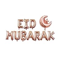 16'' Happy Eid Letter Foil Balloons Decoration Banners Balloon Arch Decorating Kit