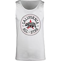 ShirtBANC California All Star Mens Shirt Cali Life Bandana Bear Tee