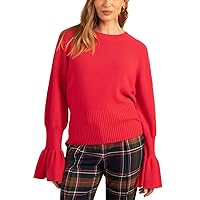 Trina Turk Women's Ruffled Sleeve Sweater
