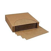 12x12 Waxed Paper Wrap or Basket Liner Sheet, NATURAL KRAFT, 1000 Sheets Per Box, 7B4-NK