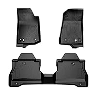 JoyTutus Floor Mats Compatible with Gladiator 2020 2021 2022 2024, TPE All Weather Protection Floor Mats, Floor Liners Front & Rear Complete Set fits Gladiator JT 4 Door 82215626AB - Custom Fit