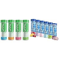 Hydration Vitamins Electrolyte Tablets + Vitamins, Mixed Fruit, 4 Pack (48 Servings) & Sport Electrolyte Tablets for Proactive Hydration, Variety Pack, 6 Pack (60 Servings)