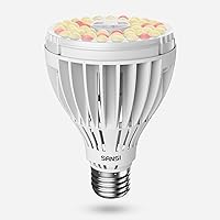 250W Equivalent LED Grow Light Bulb, PAR25 30W Full Spectrum Grow Bulb for Indoor Plants, 4000K Daylight White 25,000 Hours Lifespan Plant Lights with E26 Base