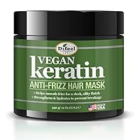 Difeel Vegan Keratin Anti-Frizz Hair Mask 12 oz. - Vegan and Cruelty Free