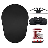 Oudizz Kitchen Appliance Sliding Mats for KitchenAid Stand Mixer and 2 Cord Organiser for Kitchen Appliances - Sliding Mats Compatible with 5-6 Qt Tilt-Head Stand Mixer