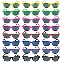 16 Pack Sunglasses Party Favors Neon Sunglasses Bulk Party Favor Sunglasses for Birthday and Beach Party