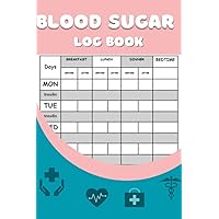 Blood Sugar Log Book: Pocket Size Blood Sugar Log Book, small 4 x 6 inch Diabetic Log book and Weekly Blood Sugar Level Monitoring, Daily Blood Sugar Tracking, 2 Year Daily Blood Sugar Tracking v6