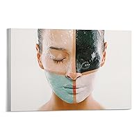 EISNDIE Beauty Salon Facial Skin Care Spa Art Poster (3) Canvas Painting Posters And Prints Wall Art Pictures for Living Room Bedroom Decor 20x30inch(50x75cm) Frame-style