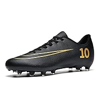 Boys Girls Soccer Cleats Lightweight Indoor Soccer Shoes for Kids Football Cleats Professional Athletic Turf Sneaker Shoes Little Kid/Big Kid
