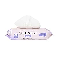 The Honest Company Calm + Cleanse Naturally Scented Wipes | Cleansing Multi-Tasking Wipes | 99% Water, Plant-Based, Hypoallergenic | Lavender, 60 Count