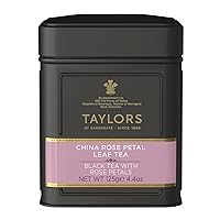 Taylors of Harrogate China Rose Petal Loose Leaf, 4.41 Ounce Tin (Pack of 2)