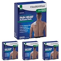 4% Lidocaine + 1% Menthol Pain Relief Patch | Maximum OTC Strength Lidocaine | 5-Count | 3.93” x 5.51” | Soothes Minor Aches and Pains | Topical Anesthetic + Analgesic | Easy to Apply