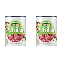 PLANTERS NUT-rition Heart Healthy Nut Mix, Snack Mix, 18.25 Oz (Pack of 2)