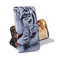 MojieRy Phone Cover Wallet Folio Case for Apple iPhone 7 Plus, Premium PU Leather Slim Fit Cover for iPhone 7 Plus, 2 Card Slots, Nice Cover, Tiger