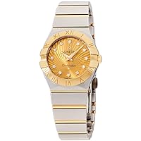 Omega Constellation Quartz Movement Gold Dial Ladies Watch 123.20.27.60.58.001