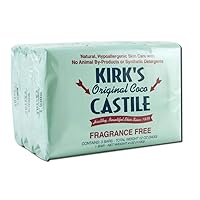 Kirks Soap Bar 3pk Frag Free