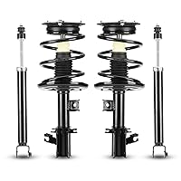 Front & Rear Left and Right Side Struts w/Coil Springs Shock Absorbers for 2007-2012 Nissan Altima, 2013 Altima S 2.5L Replace for 172393 172392 5637 (Set of 4)