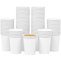[ 𝟐𝟏𝟎 𝐂𝐨𝐮𝐧𝐭 𝟏𝟐 𝐨𝐳 ] Paper Cups,Disposable Hot Cold Beverage White Drinking Cups for Water, Coffee,Premium Reusable Hot Coffee Cups for Party,Wedding,Cafes