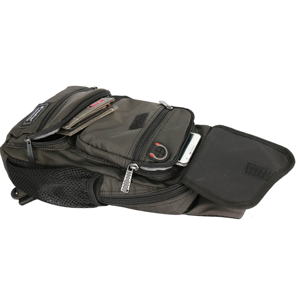 Vanlison Large Sling Bag Chest Shoulder Bag Purse Backpack Crossbody Bags for Men Women