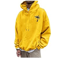 Men Graphic Hoodies 2023 Fall Long Sleeve Loose Fit Sweatshirt Pullover With Pocket Oversized Hooded Shirts For Man