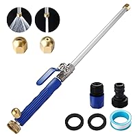 Upgraded Jet Nozzle for Garden Hose Power Washer Wand Hydro Jet High Pressure Washer Tools with 2 Different Nozzles and Hose Quick Connectors