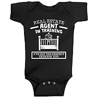 Threadrock Baby Girls' Real Estate Agent In Training Infant Bodysuit