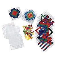 Translucent Pegs Activity Set - 124 pcs, Excellerations Math for preschoolers, STEM, Math manipulatives, Patterns for Kids on Light Table