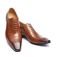 Men's Dress Shoes Modern Classic Slip-On Oxford Formal Casual Business Wedding Work Lace Up