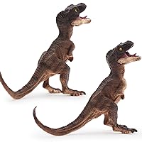 Gemini&Genius Dinosaur Toys for Kids- Tyrannosaurus Rex Cubs with Moveable Jaw, 4 Inches Length, Great Kids Gift, Dino Baby Collection, Birthday Cake Topper, Play and Display for Kids (2Pcs)