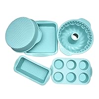 Set Of 5 Silicone Cake Bake Mold Toast Moulds Baking Pan Bakeware Tools For Bread Toast Muffin Mousse Cake Silicone Bread Molds