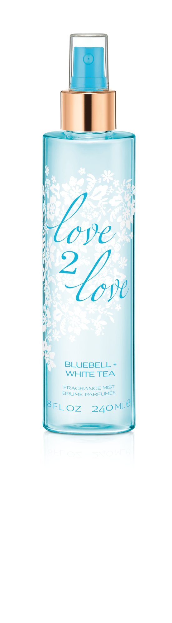 Love2Love Fragrance Mist Eau de Toilette Spray, Blue Bell/White Tea, 8 Fluid Ounce