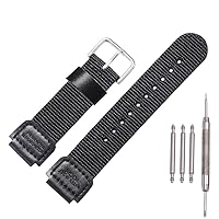 18mm Nylon strap Replacement for Casio Men's AE1200WH AE-1000 SGW-300H/400 W-735 PRG270 Leather Watch band
