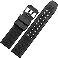 RAYESS Silicon Watchband For Luminox 7251|3050|3051|6402 Series Wristband 23mm Black Waterproof Rubber Bands