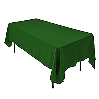 AK-Trading 60 x 126-Inch Rectangular IFR Polyester Tablecloth - Made in USA - Valley Green