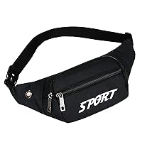 Sports Outdoor Bag Bag Messenger Men's Multifunctional Belt Waist Packs Pack plus Size Waist Black