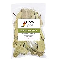 2oz Mango Leaves Dried, Hoja de Mango Seca by 1400s Spices