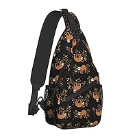 Sling Bag Backpack Crossbody Shoulder Chest Bags Unisex for Travel Casual Hiking with Adjustable Strap for Men Women