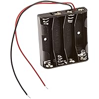 Ajax Scientific-EL032 Battery Holder with Lead Wire, 4x AAA Cell (Pack of 10)