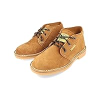 JIM GREEN Vellie Men’s Casual Work Boot Lace-Up Traditional Chukka Boots with Full Grain Suede Leather