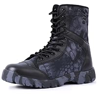 Summer Military Army Men Boots Lace Up Outdoor Botas Breathable Canvas Camouflage Tactical Combat Desert Ankle Shoes