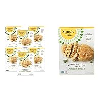 Simple Mills Almond Flour Crackers and Almond Flour Bread Mix Bundle (6 Pack)