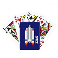 Space Ship Rocket Universe Pixel Poker Playing Magic Card Fun Board Game