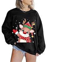 Christmas Tops for Women Snowflakes Tunic Tops Long Sleeve Blouse Fun and Cute Graphic Blouse Tshirt Tops