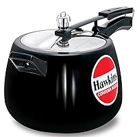 Hawkins CB65 Hard Anodised Pressure Cooker, 6.5-Liter, Contura Black